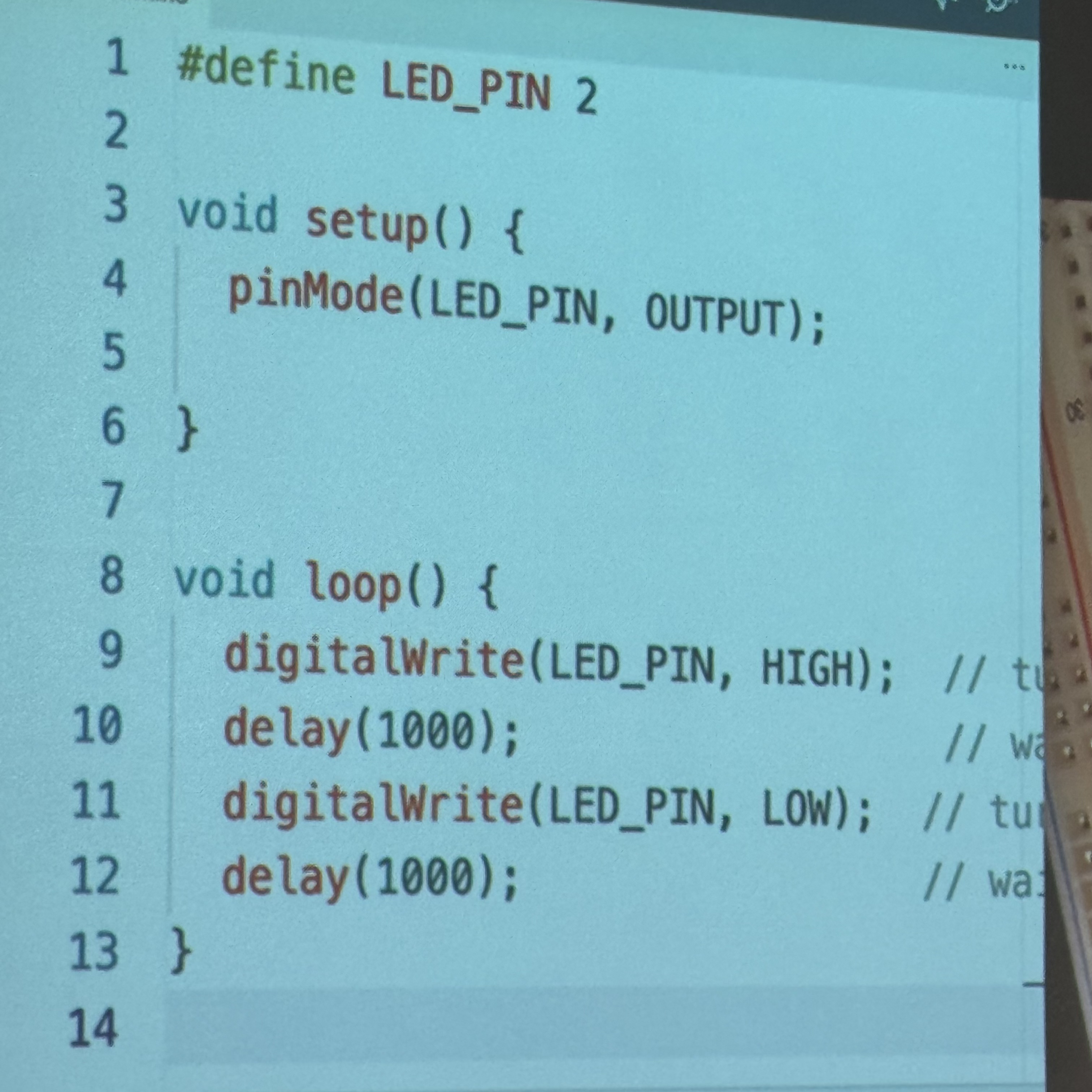 Set up the correct code in the Arduino IDE and upload it to the component.