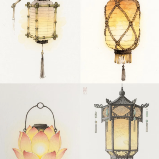 Different types of lamps